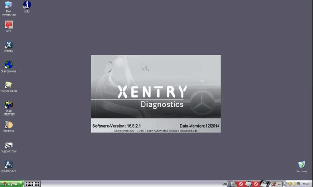 2014.12 Das Xentry VMware Applicable to the diagnosis of older models of Mercedes-Benz vehicles